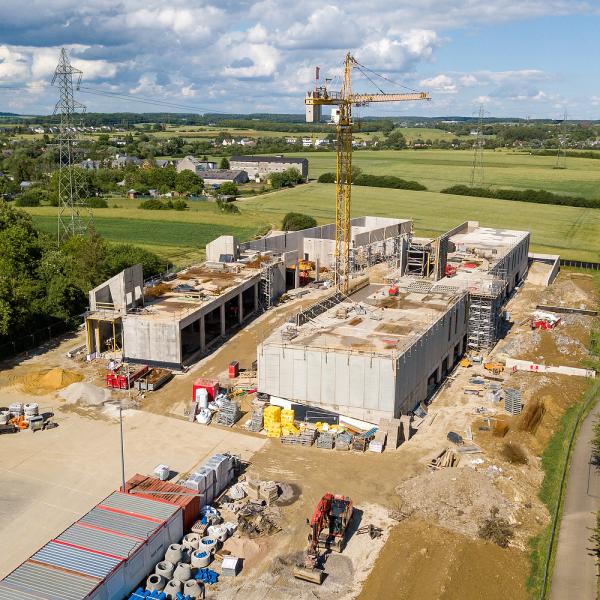 20200804 - Prise de vue de l'avancement du chantier des nouveaux ateliers communaux