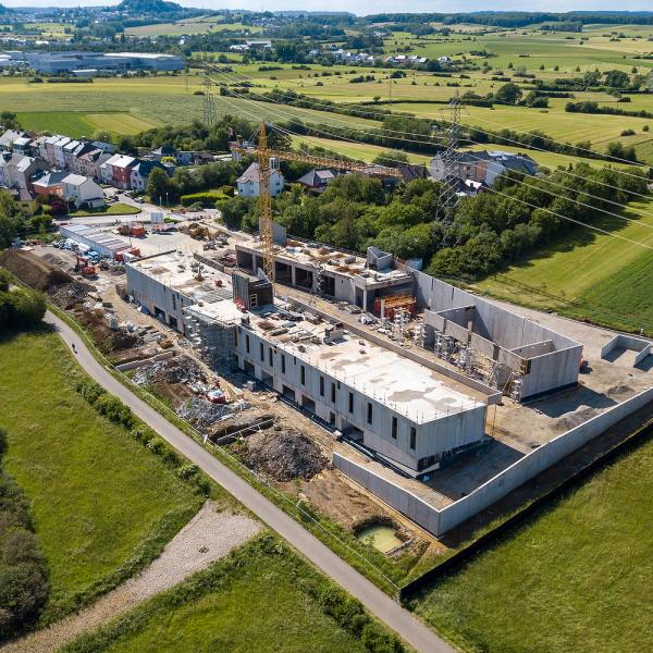 20200804 - Prise de vue de l'avancement du chantier des nouveaux ateliers communaux