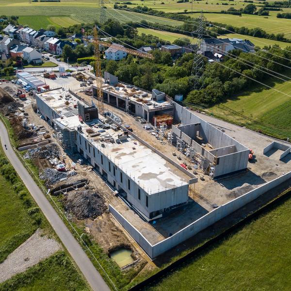 20200804 - Prise de vue de l'avancement du chantier des nouveaux ateliers communaux
