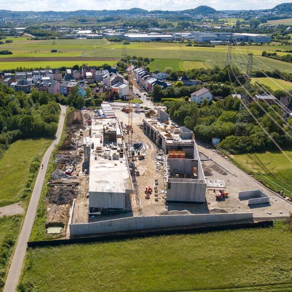 20200804 - Prise de vue de l'avancement du chantier des nouveaux ateliers communaux