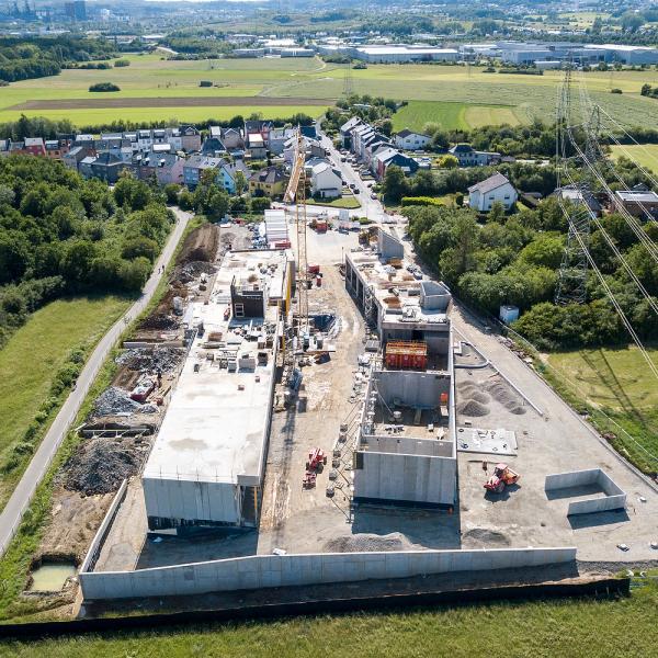 20200804 - Prise de vue de l'avancement du chantier des nouveaux ateliers communaux