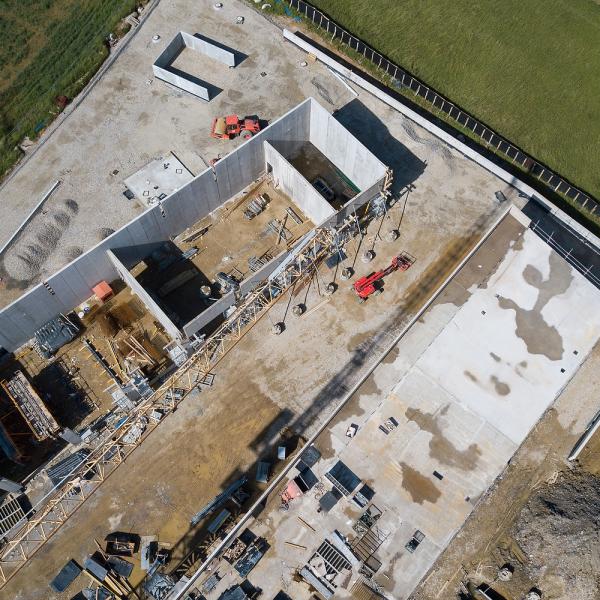 20200804 - Prise de vue de l'avancement du chantier des nouveaux ateliers communaux