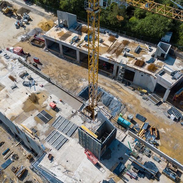 20200804 - Prise de vue de l'avancement du chantier des nouveaux ateliers communaux