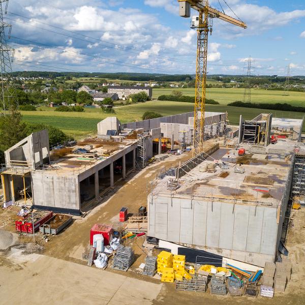 20200804 - Prise de vue de l'avancement du chantier des nouveaux ateliers communaux