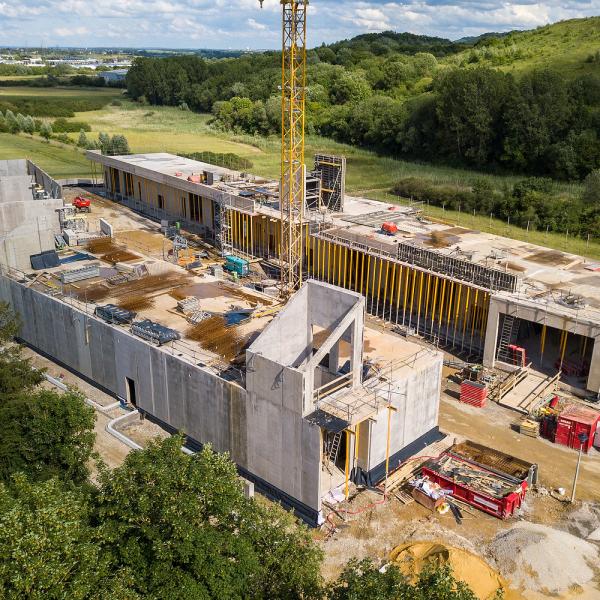 20200804 - Prise de vue de l'avancement du chantier des nouveaux ateliers communaux