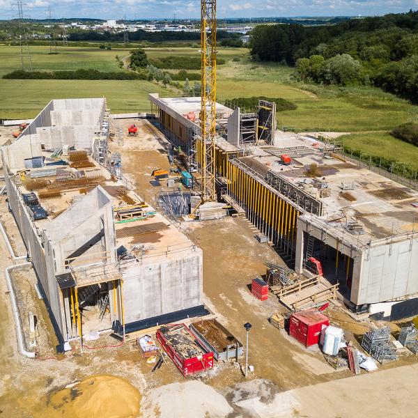 20200804 - Prise de vue de l'avancement du chantier des nouveaux ateliers communaux