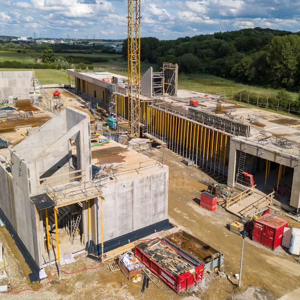 20200804 - Prise de vue de l'avancement du chantier des nouveaux ateliers communaux