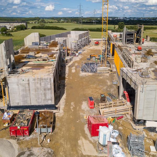 20200804 - Prise de vue de l'avancement du chantier des nouveaux ateliers communaux