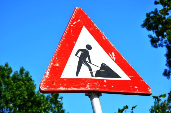 Panneau de chantier