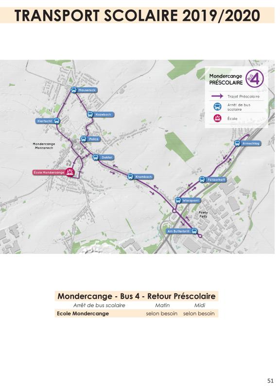 Mondercange - Bus Préscolaire