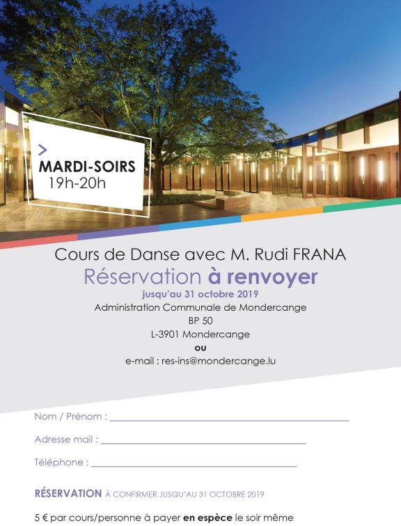 Cours de Danse avec M. Rudi FRANA