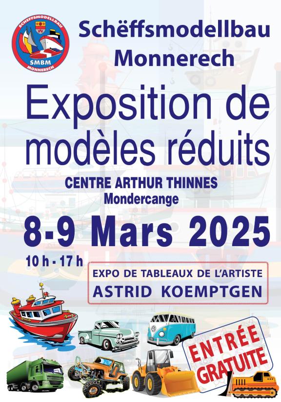 Affiche Exposition modèles réduites du SMBM