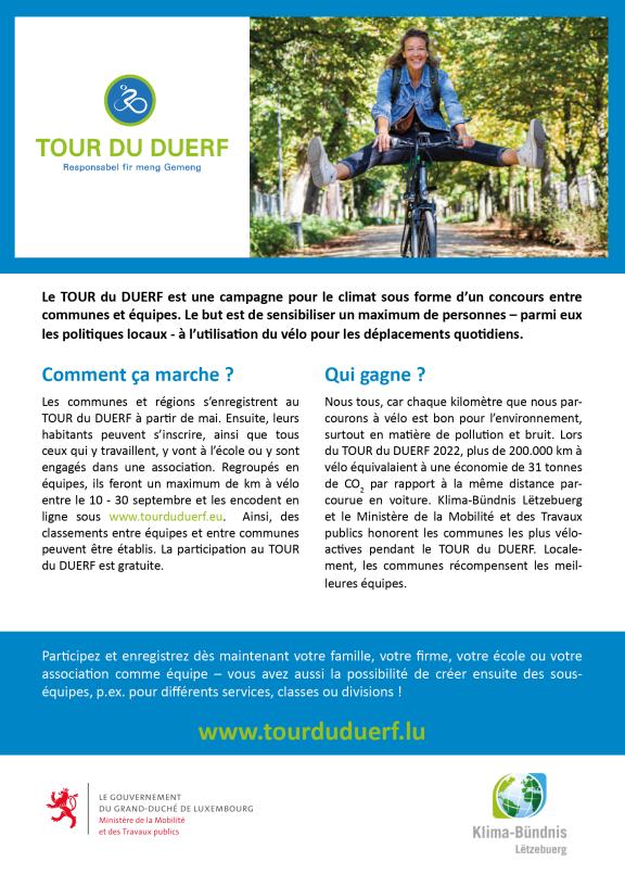 Tour du Duerf 2023 - Monnerech ass dobäi