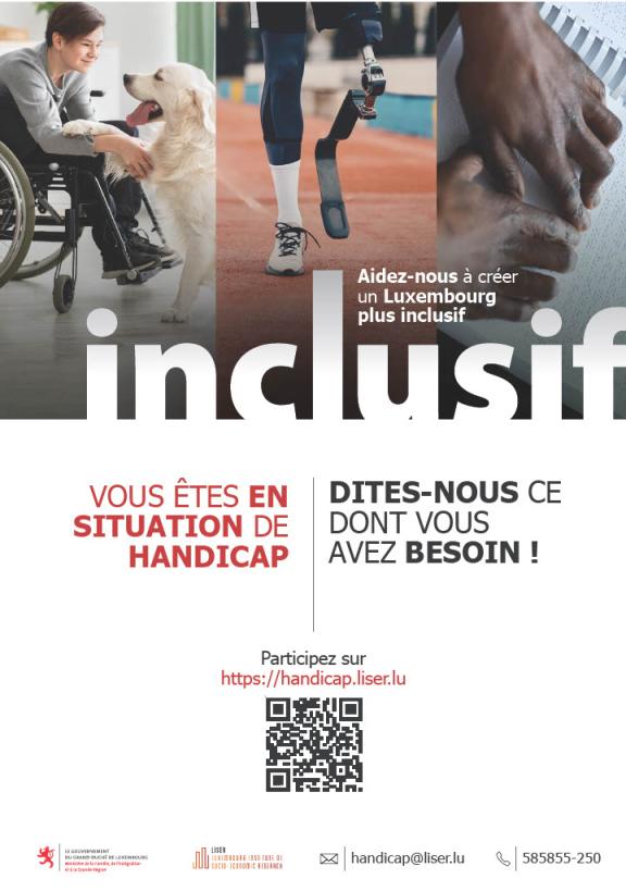 Enquête sur les besoins des personnes en situation de handicap au Luxembourg