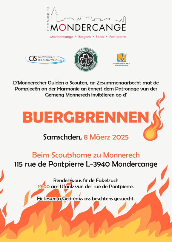 Monnerecher Scouten│Buergbrennen