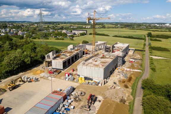 20200804 - Prise de vue de l'avancement du chantier des nouveaux ateliers communaux