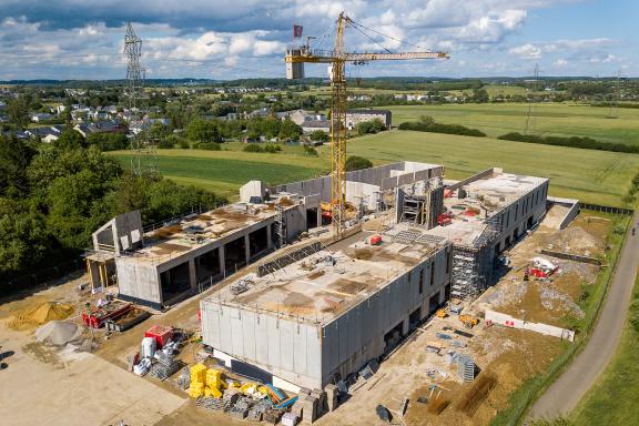 20200804 - Prise de vue de l'avancement du chantier des nouveaux ateliers communaux