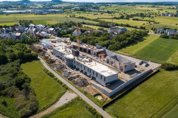 20200804 - Prise de vue de l'avancement du chantier des nouveaux ateliers communaux