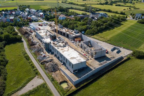 20200804 - Prise de vue de l'avancement du chantier des nouveaux ateliers communaux