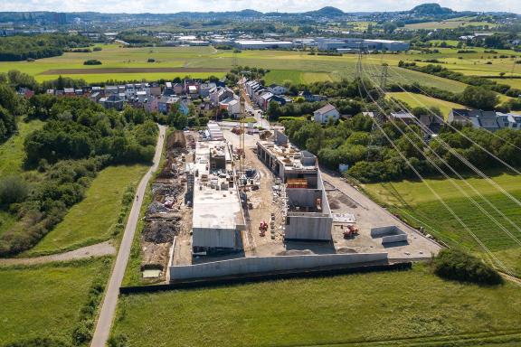 20200804 - Prise de vue de l'avancement du chantier des nouveaux ateliers communaux