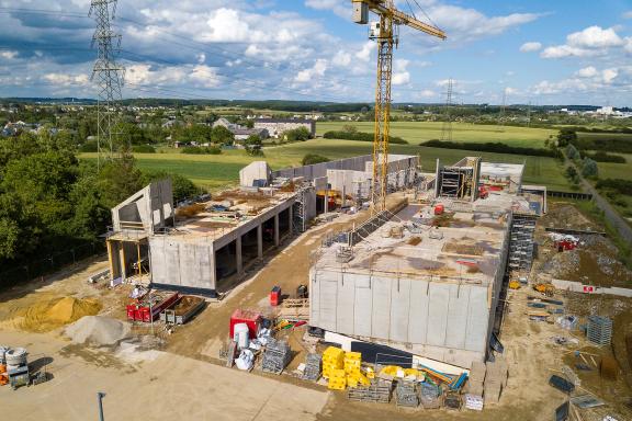 20200804 - Prise de vue de l'avancement du chantier des nouveaux ateliers communaux