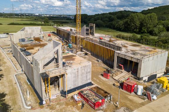 20200804 - Prise de vue de l'avancement du chantier des nouveaux ateliers communaux