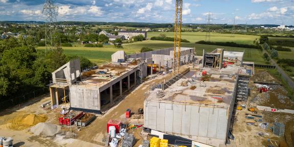 20200804 - Prise de vue de l'avancement du chantier des nouveaux ateliers communaux
